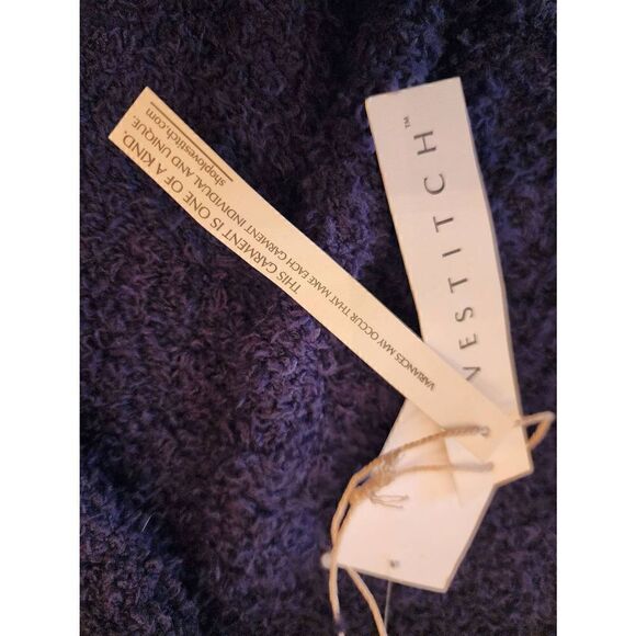 Love Stitch NWT fuzzy blue and white cardigan size small - Picture 4 of 9